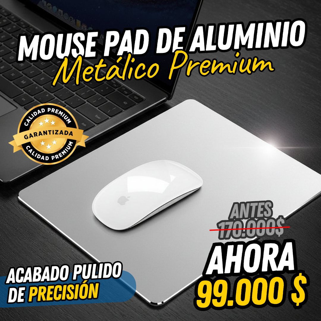 Alfombrilla de ratón de aleación de aluminio PREMIUM