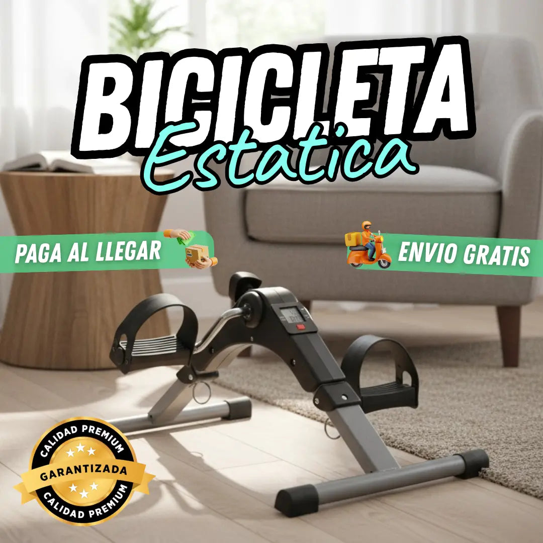 Bicicleta Estática con Pantalla Y Fuerza Ajustable