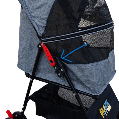 Cochecito plegable para perros y gatos pequeños y medianos