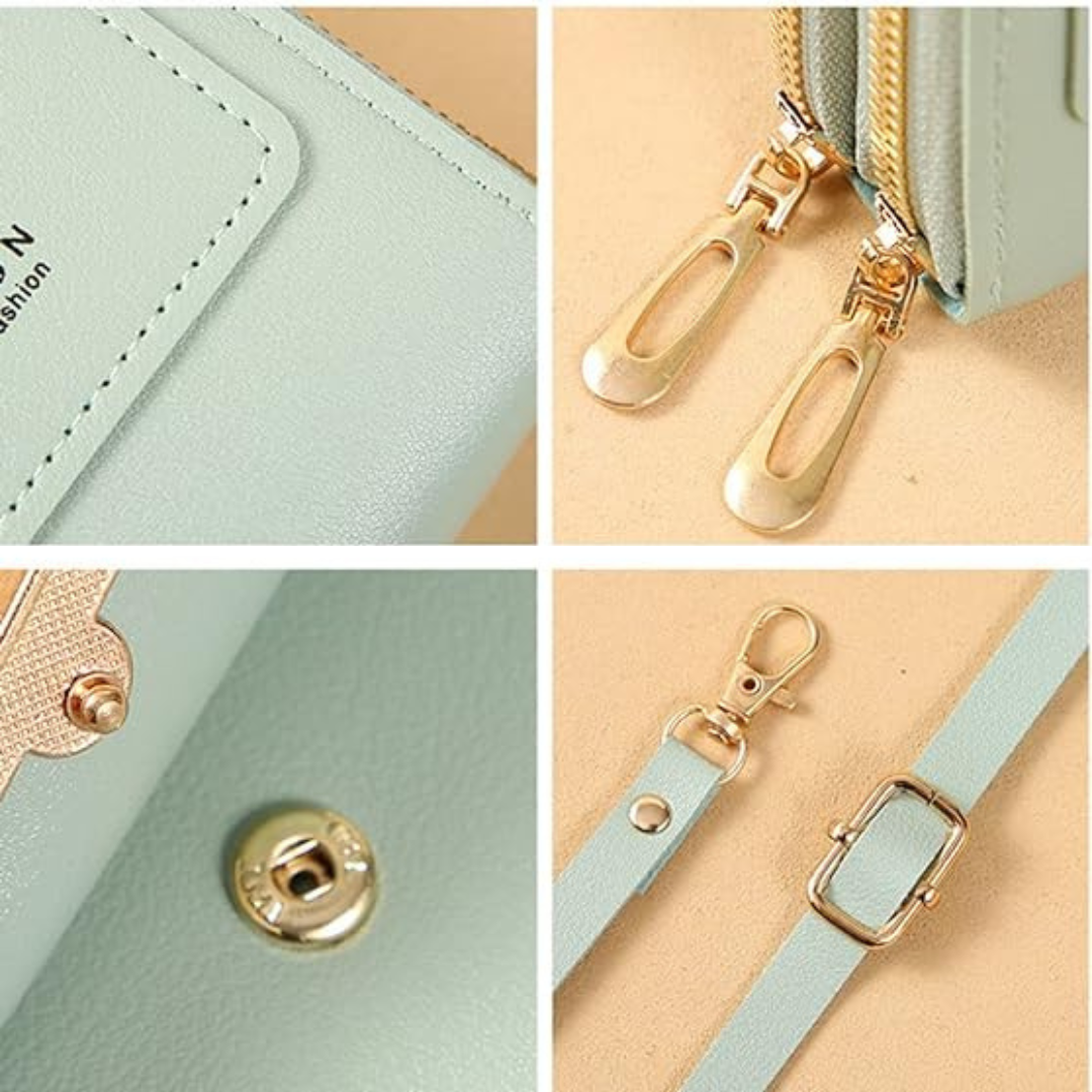 Bolso Billetera Porta Celular Visor Pantalla Tactil