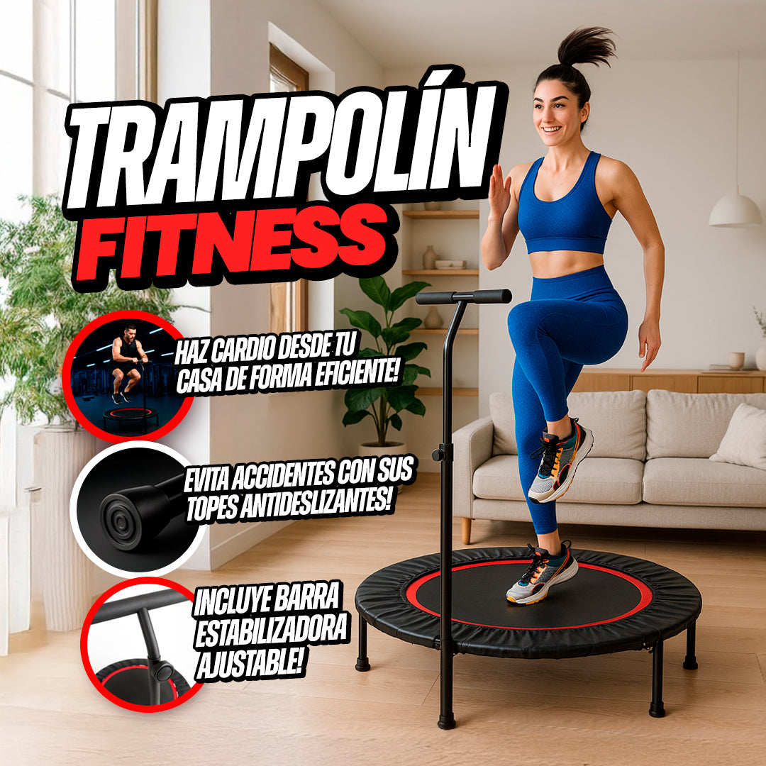 Trampolín de ejercicio con Barra Estabilizadora