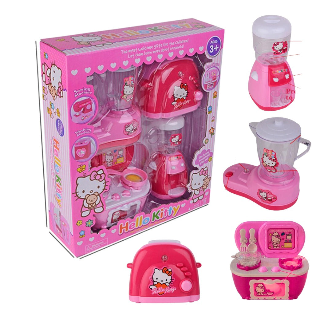 Cocina Pequeña Infantil Niñas Luces Y Sonido Cartoon Cat