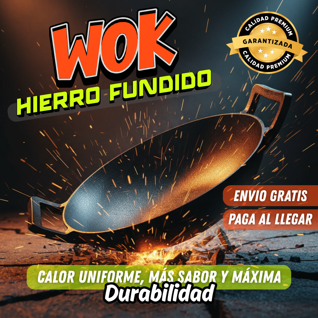 Wok De Hierro Fundido