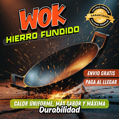 Wok De Hierro Fundido