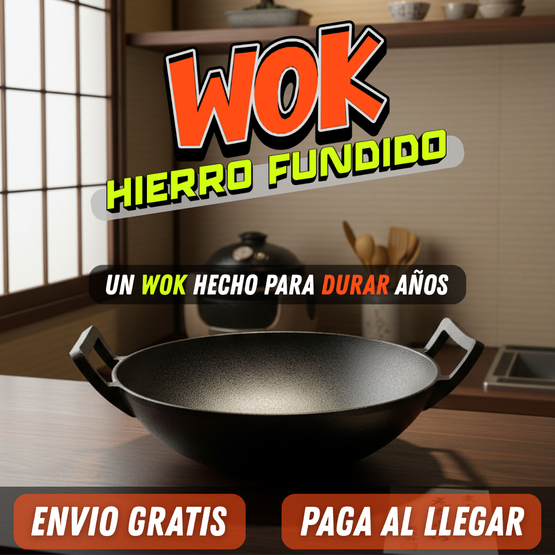 Wok De Hierro Fundido