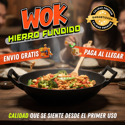 Wok De Hierro Fundido