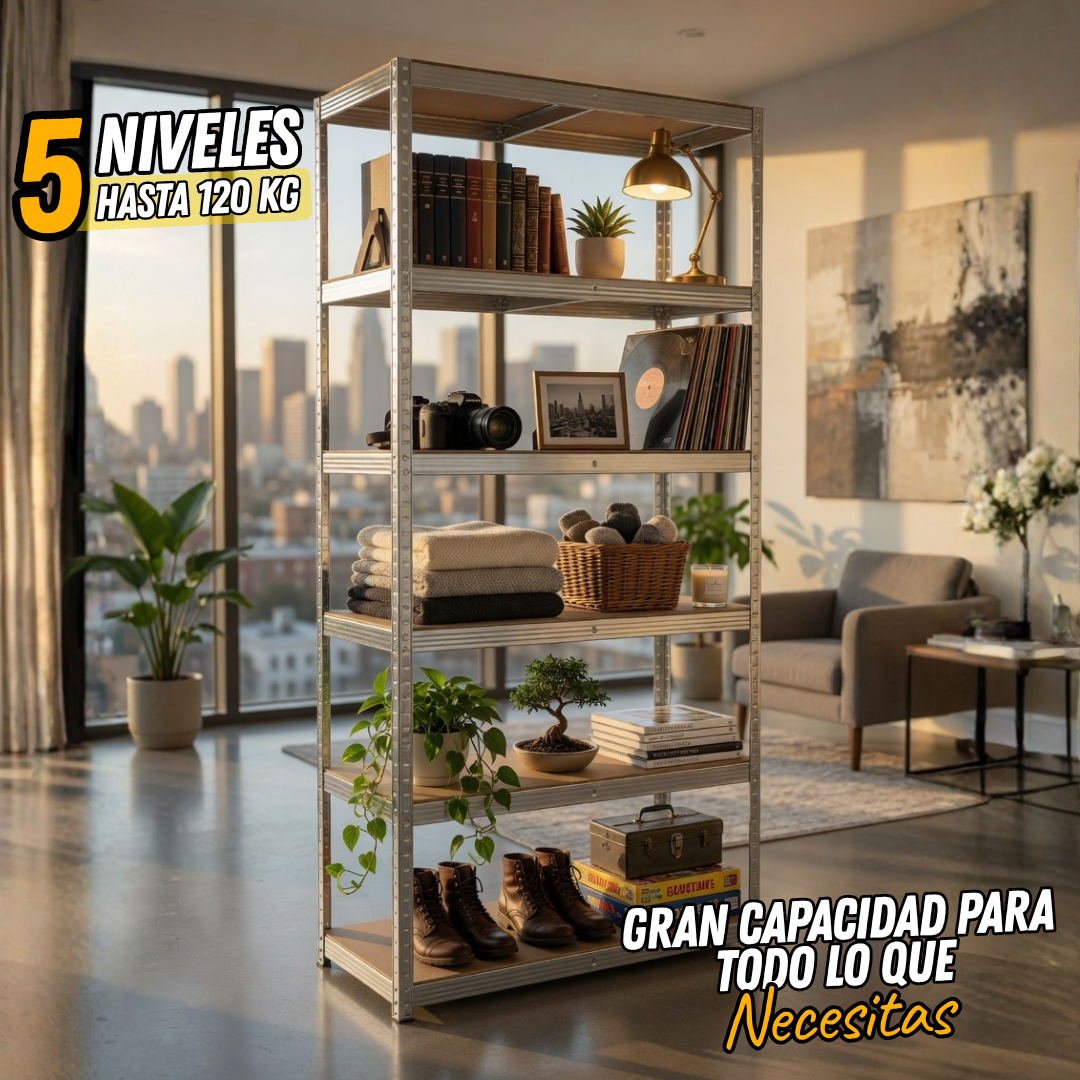 Estante 5 Niveles Personalizable & Pack Premium