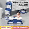 Bañera con Termómetro y Cojín Plegable