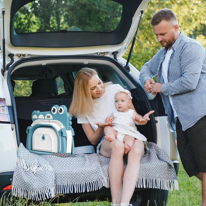 Bañera con Termómetro y Cojín Plegable