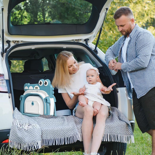 Bañera con Termómetro y Cojín Plegable