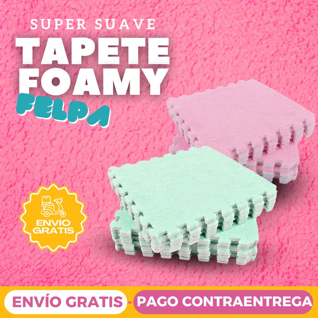 Tapete Alfombra Peluda Foamy Para Bebe