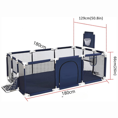 Parque Infantil Tipo Corral De Malla Para Bebés+ 100 Pelotas