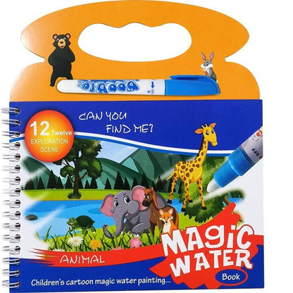 CUADERNO HORIZONTAL MAGICO ANIMALES DE SELVA Y ANIMALES DE MAR