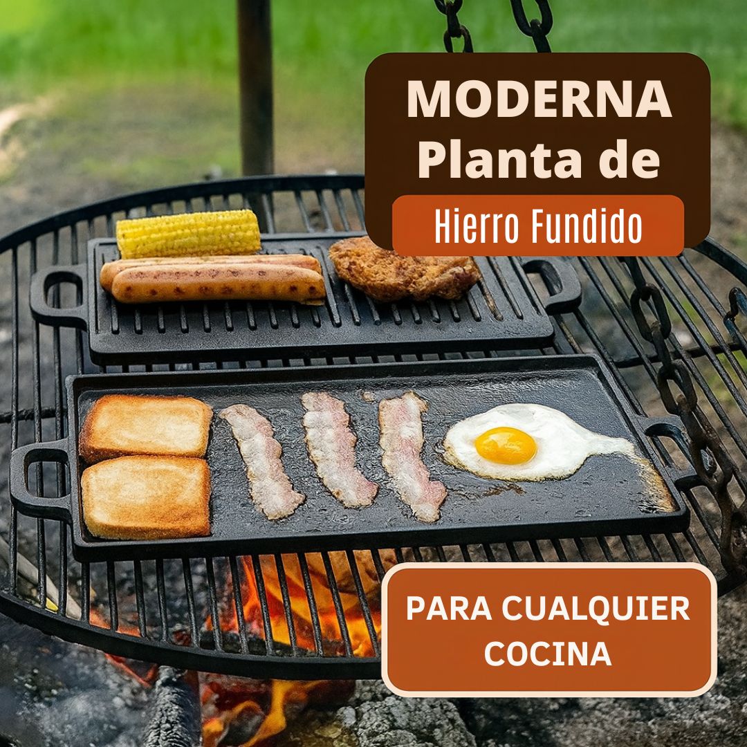 Parrilla de Hierro Fundido Reversible