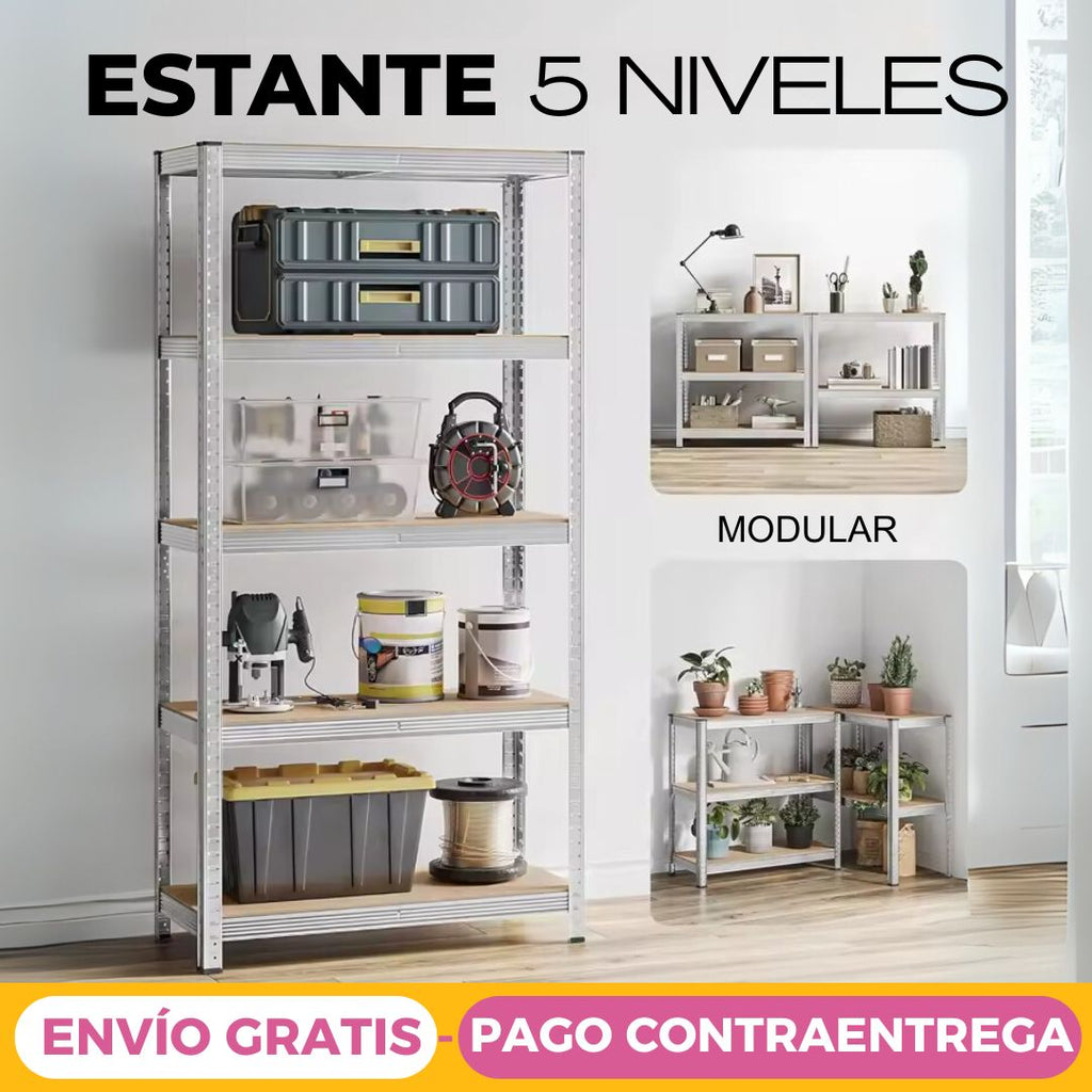 Estante 5 Niveles Personalizable & Pack Premium