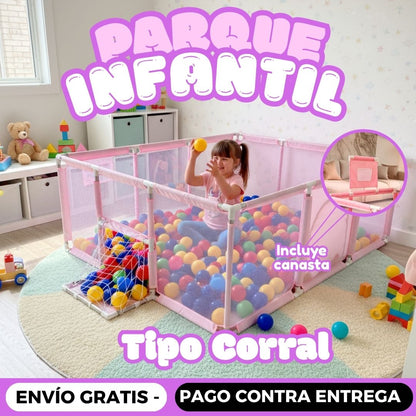 Parque Infantil tipo corral seguro para bebés