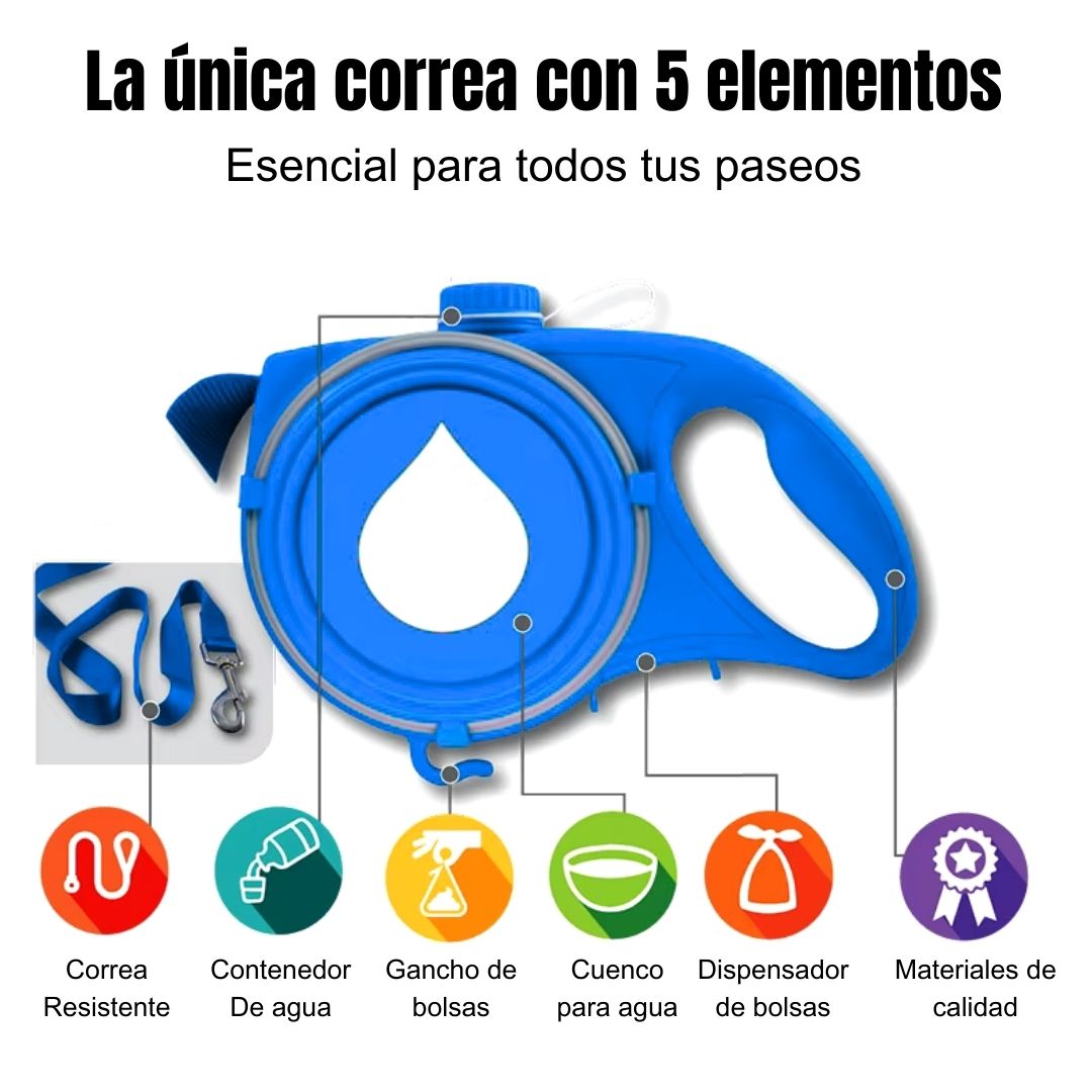 Correa para perro 4en1