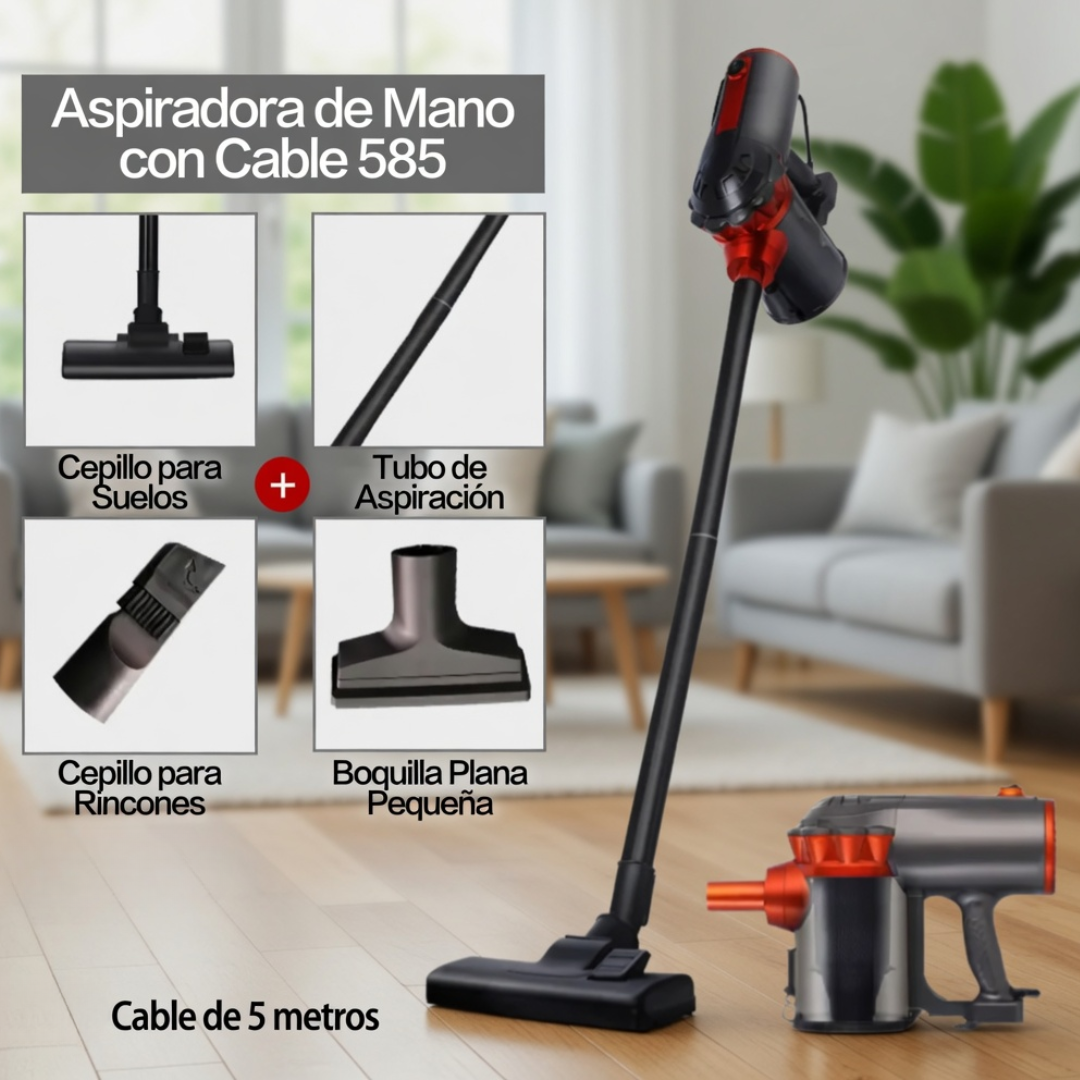 Aspiradora de Mano con Cable 2 en 1 para Hogar