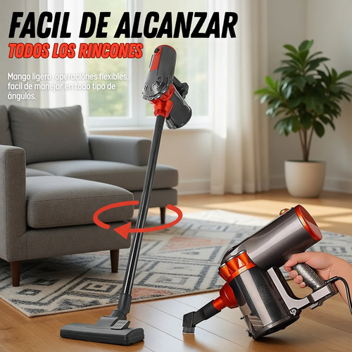 Aspiradora de Mano con Cable 2 en 1 para Hogar