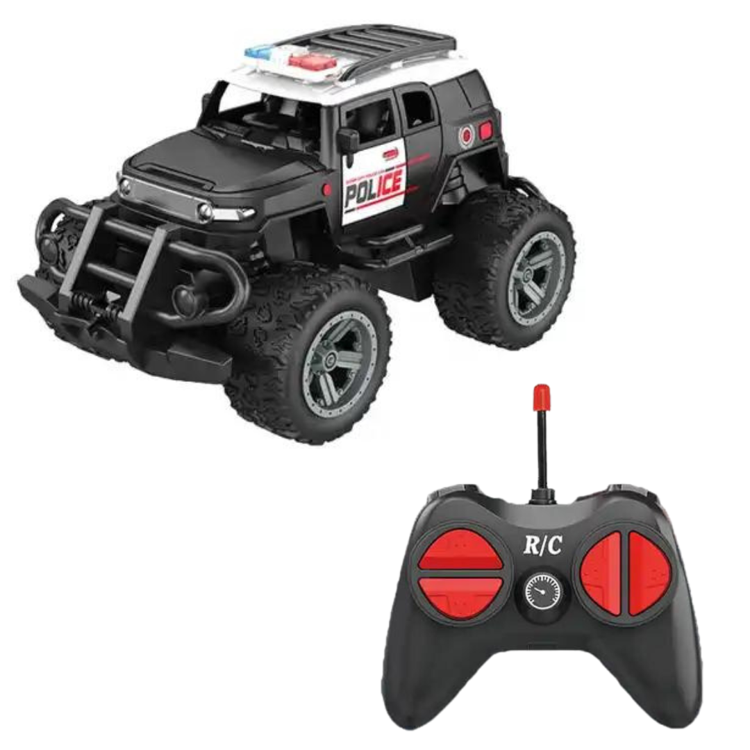 Carro Jeep Policia Control Remoto Luces Juguete Niño Funnelish