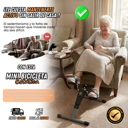 Bicicleta Estática con Pantalla Y Fuerza Ajustable