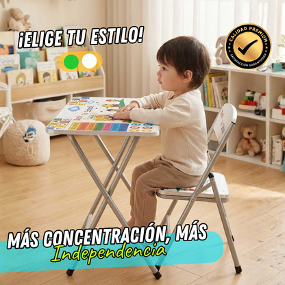 Combo Escritorio Plegable + Silla Infantil PREMIUM UNISEX