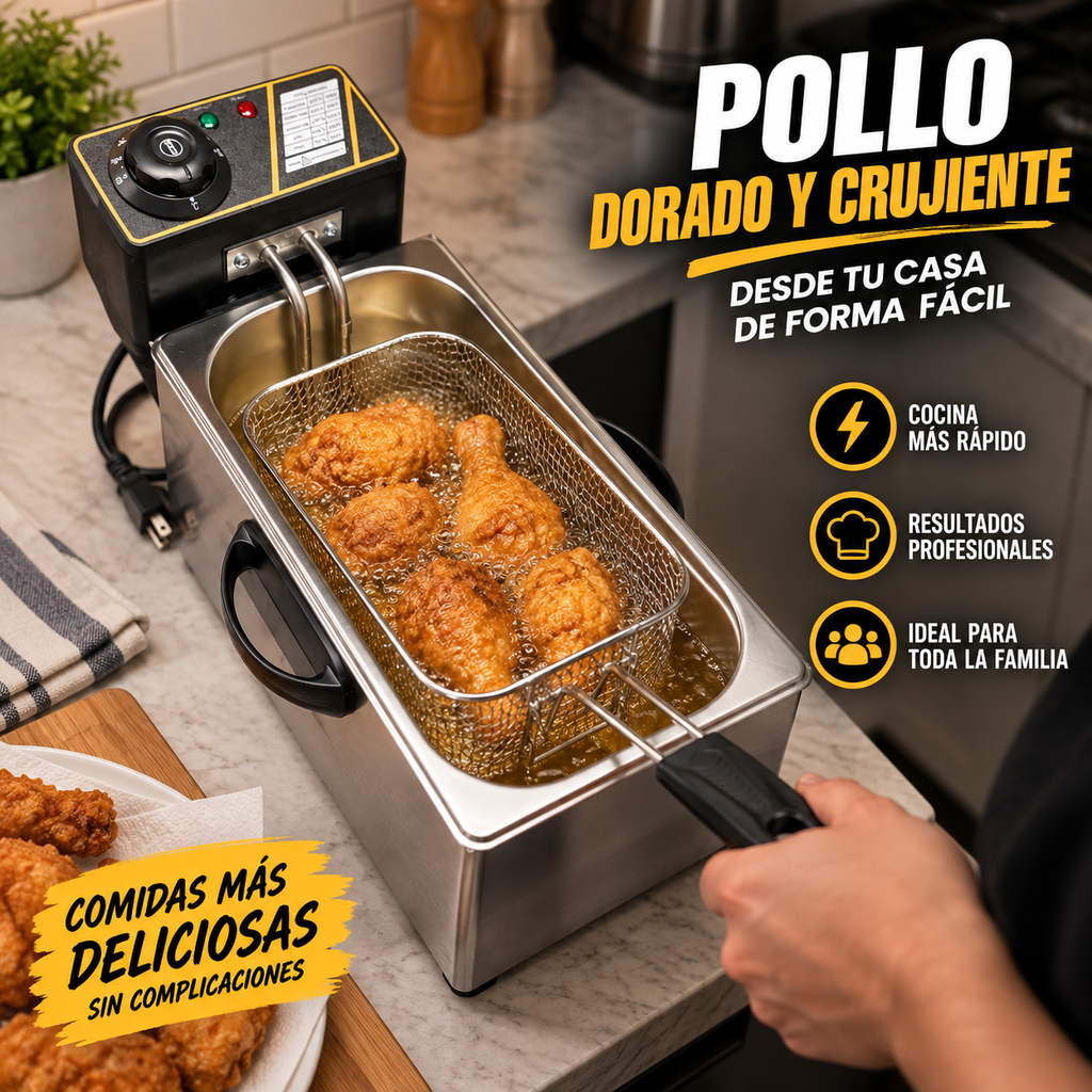Freidora Eléctrica Profesional 3L –6L