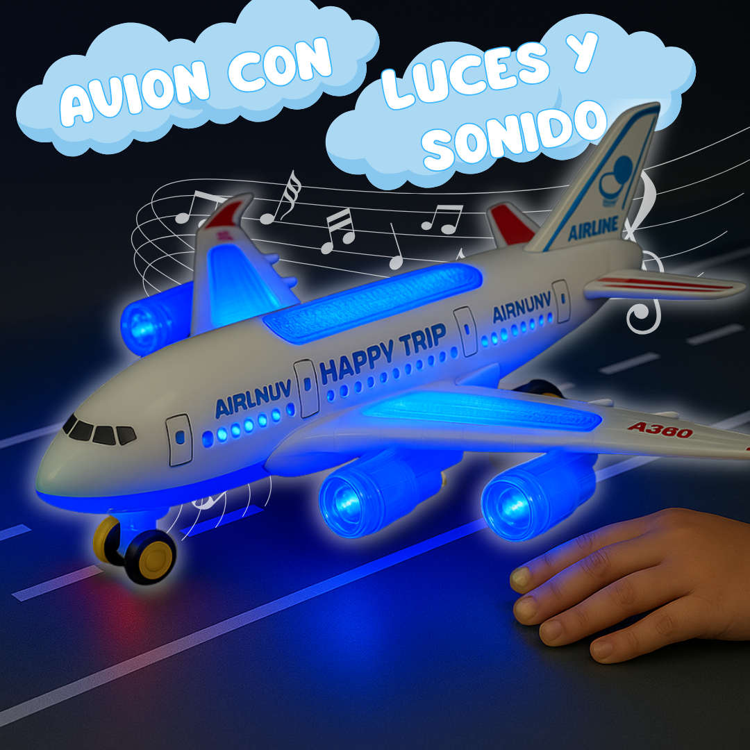 Avión Juguete Luces Y Sonido