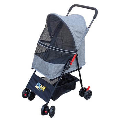 Cochecito plegable para perros y gatos pequeños y medianos