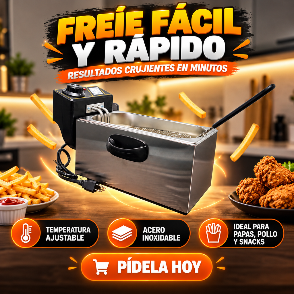 Freidora Eléctrica Profesional 3L –6L