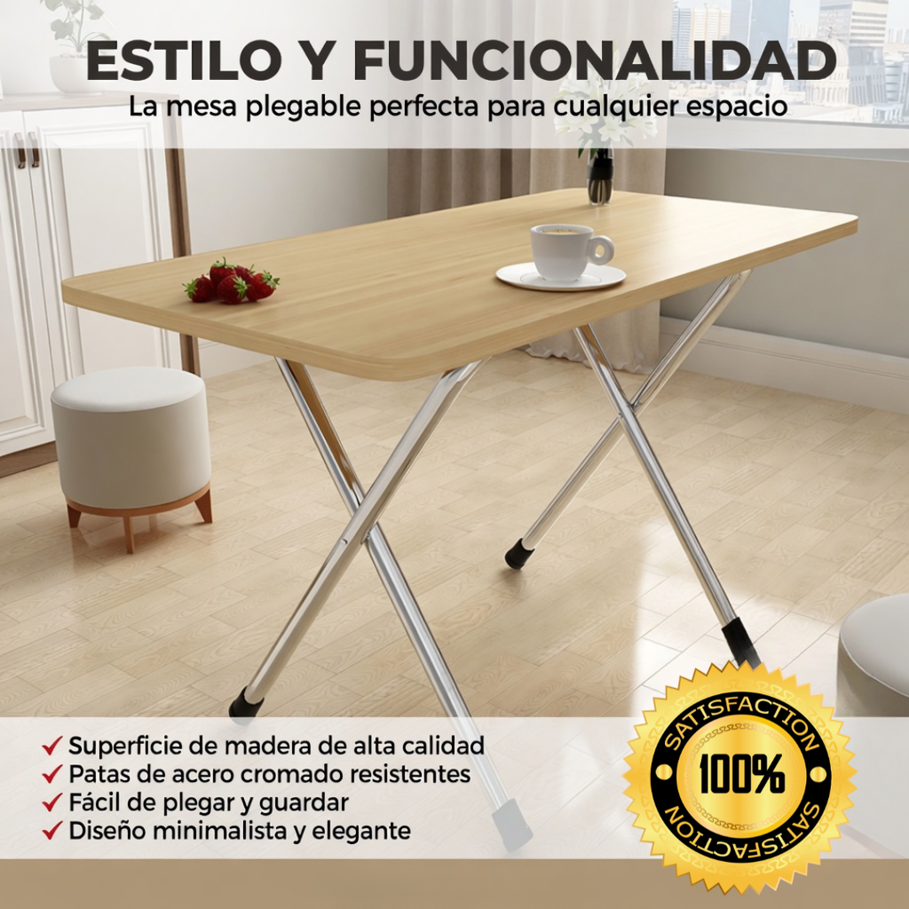 Mesas Plegable Multifuncional Combo X 2  Mixto y utilizalas como quieras.