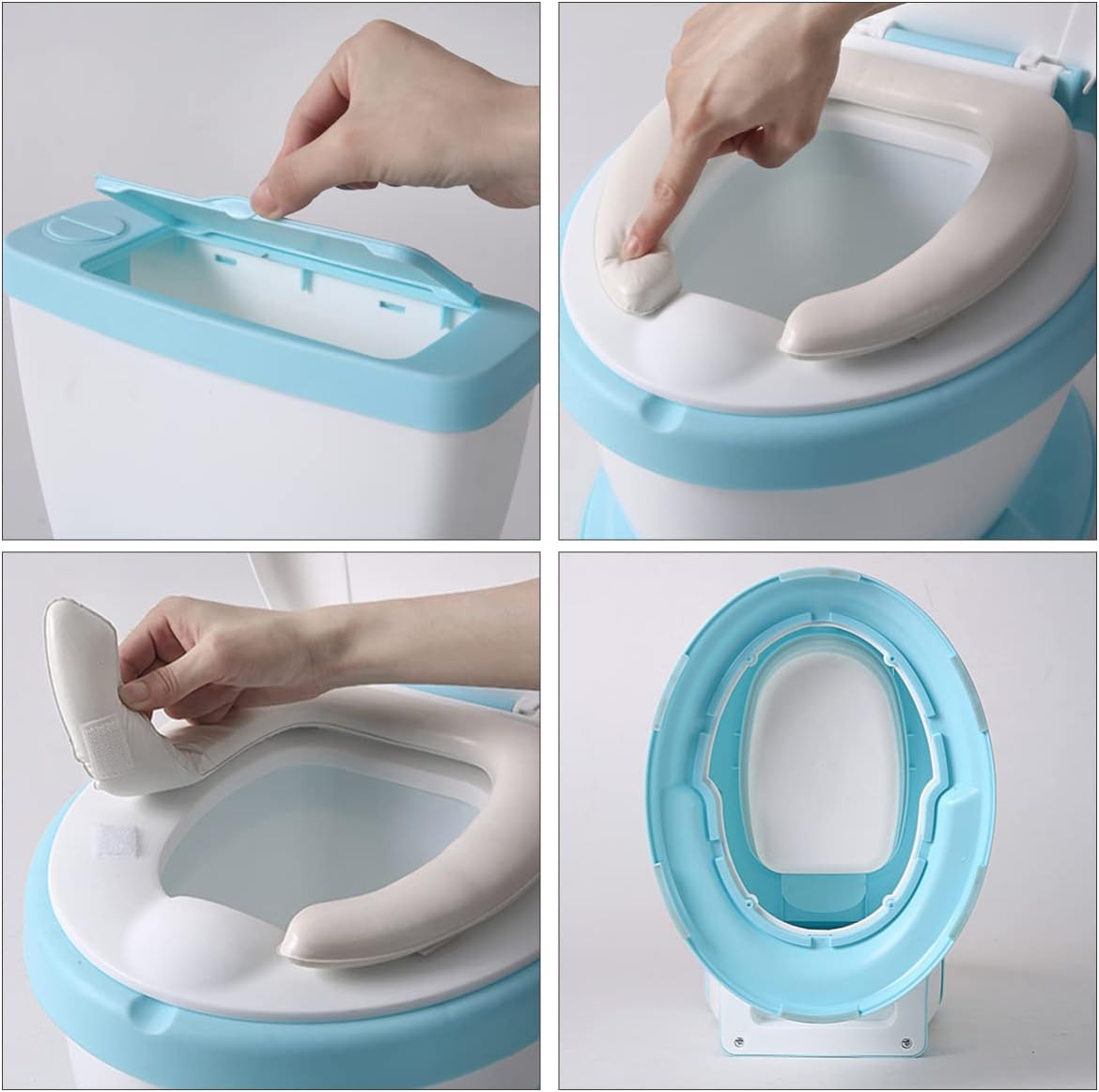 Bacinilla Mica Tipo Inodoro Real Para Bebes Acolchada