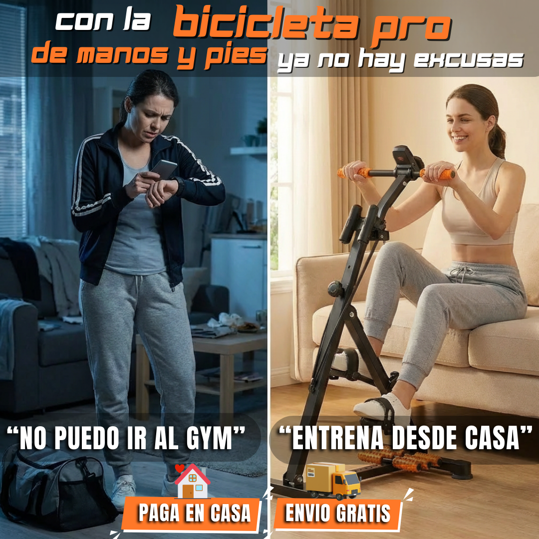 Bicicleta manos y pies PRO con Bandas & Masaje