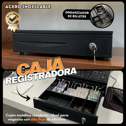 Caja de Seguridad para Negocios y Hogar con Organización de Efectivo