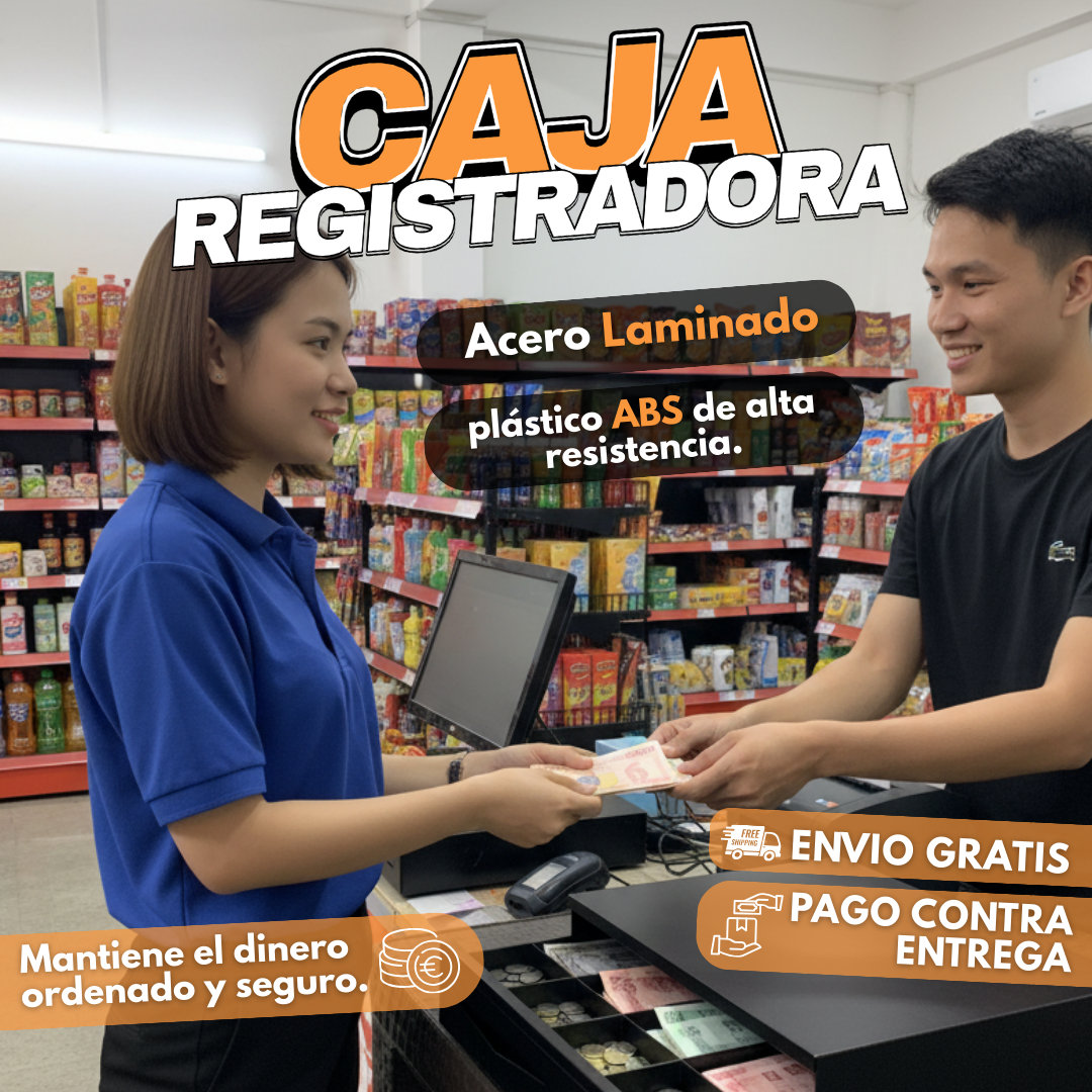 Caja de Seguridad para Negocios y Hogar con Organización de Efectivo