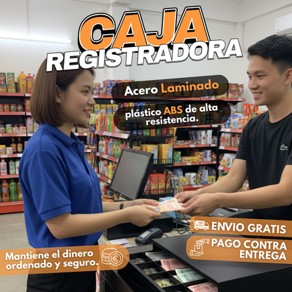 Caja de Seguridad para Negocios y Hogar con Organización de Efectivo