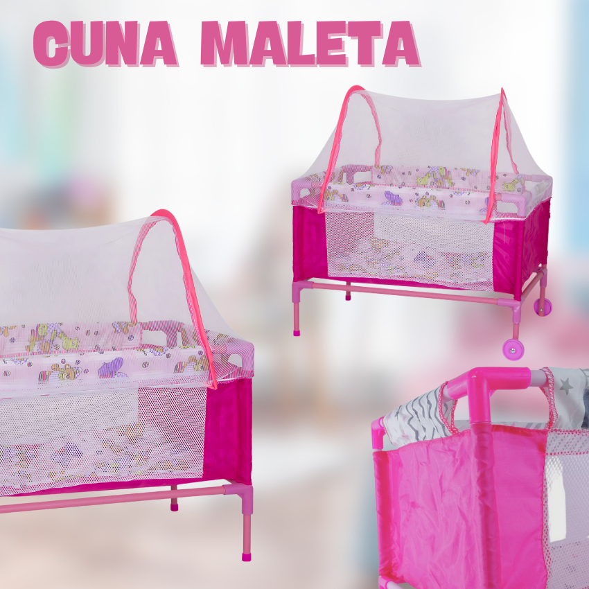 COMBO Cochecito con Cuna de Juguete, lleva gratis cuaderno de pinturita mágico