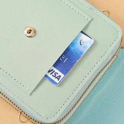 Bolso Billetera Porta Celular Visor Pantalla Tactil