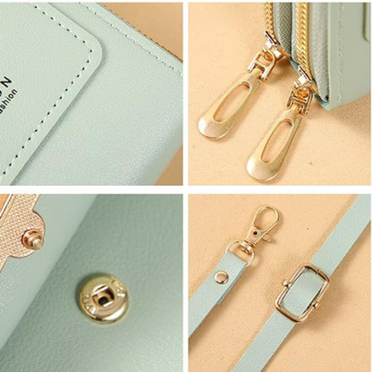 Bolso Billetera Porta Celular Visor Pantalla Tactil