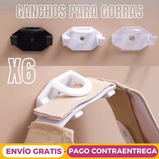 Ganchos Organizador Gorras Para Pared