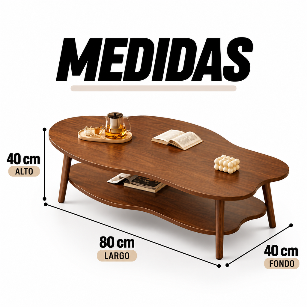 ✨ Mesa de Centro Tipo Nube Premium – Escoge tu Color y Transforma tu Sala