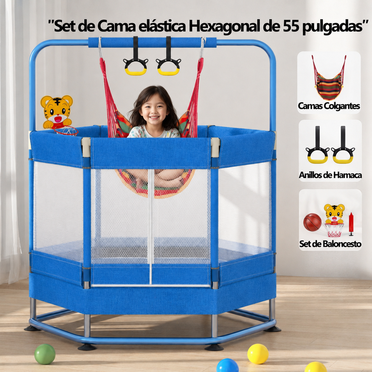 💎🧒 Trampolín Infantil 360° Premium – ¡Más Calidad, Más Juegos, Más Diversión!