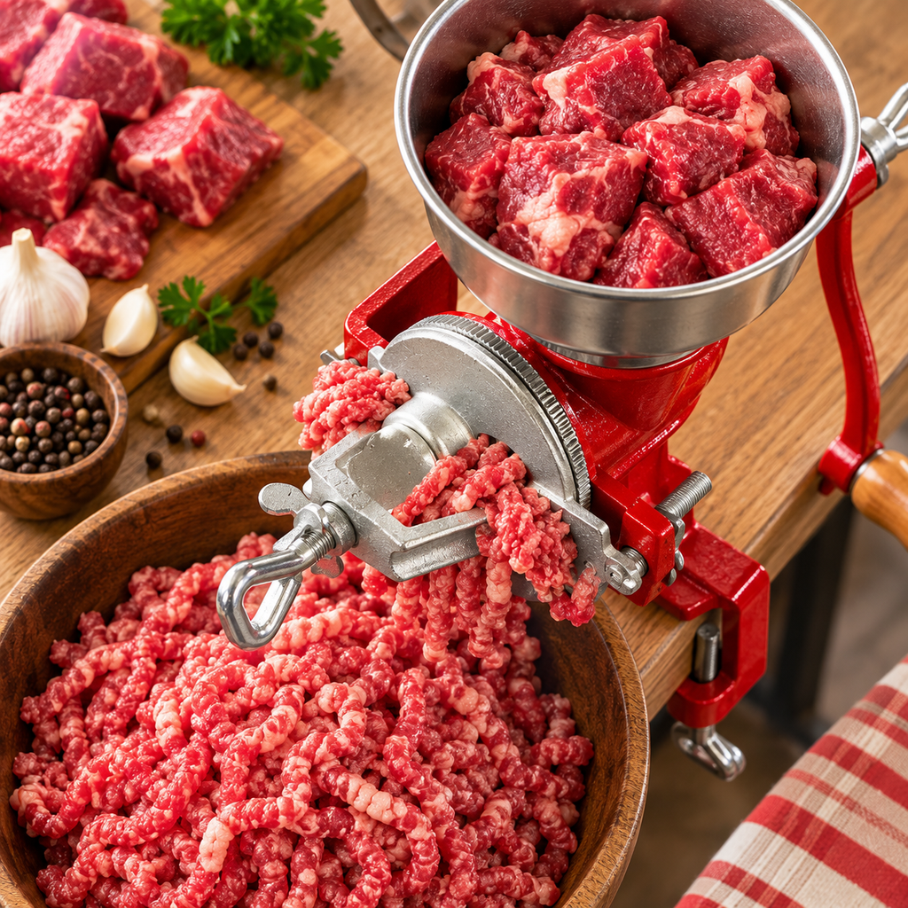 Molino Manual de Hierro Fundido para Maíz, Granos y Carne 🌽🥩 | Molienda Tradicional y Resistente