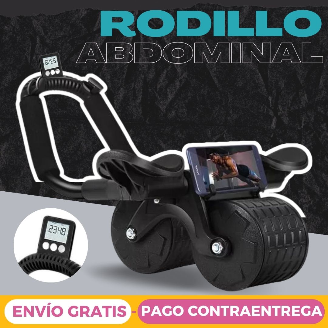 Rueda Abdominal Abs con Rebote Automático Soporte Codos