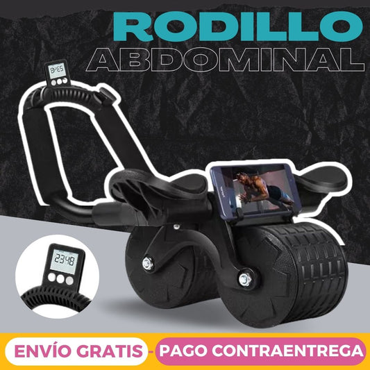 Rueda Abdominal Abs con Rebote Automático Soporte Codos
