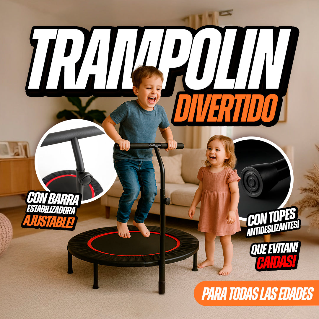 Trampolín de ejercicio con Barra Estabilizadora