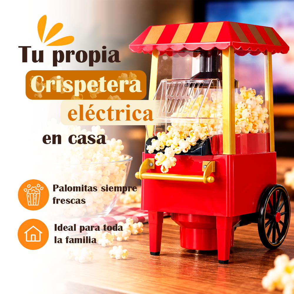 Crispetera Eléctrica Retro – Palomitas Tipo Cine en Casa